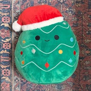 Squishmallow Carol the Christmas Tree with Santa Hat